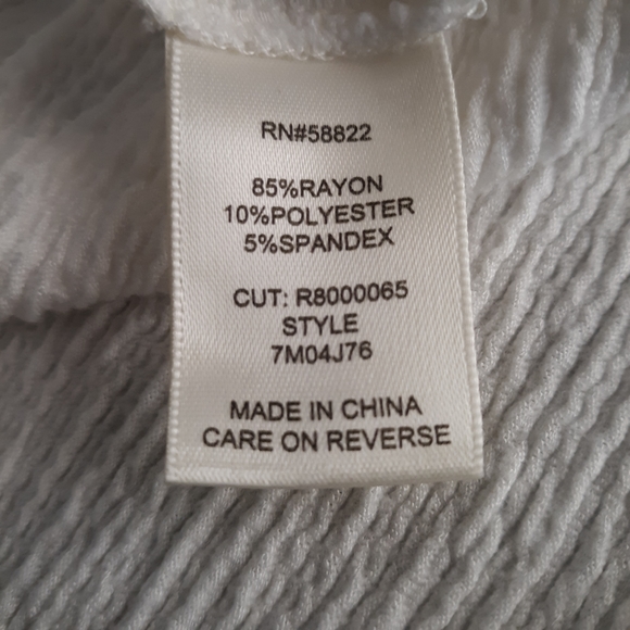 Max Studio London Textured Top Contrast Hem Size M - Picture 9 of 12